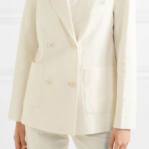 Theory double Breasted blazer white